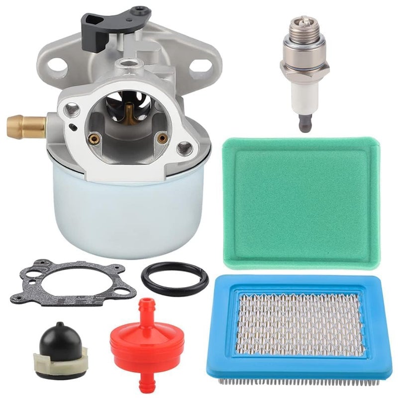 Butom 799868 Carburetor for Brigs & Straton 498170 694882 698444 694202 498254 798170 799872 790821 497347 498966 497314 Toro Craftsman 625 Series Engine Lawn Mower with 491588S Air Filter Cleaner - Image 1